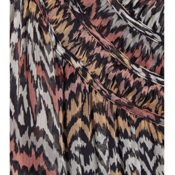 Joie Women's Pink Athal Tiered Printed Silk-georgette Midi Dress - Picture 4 of 5